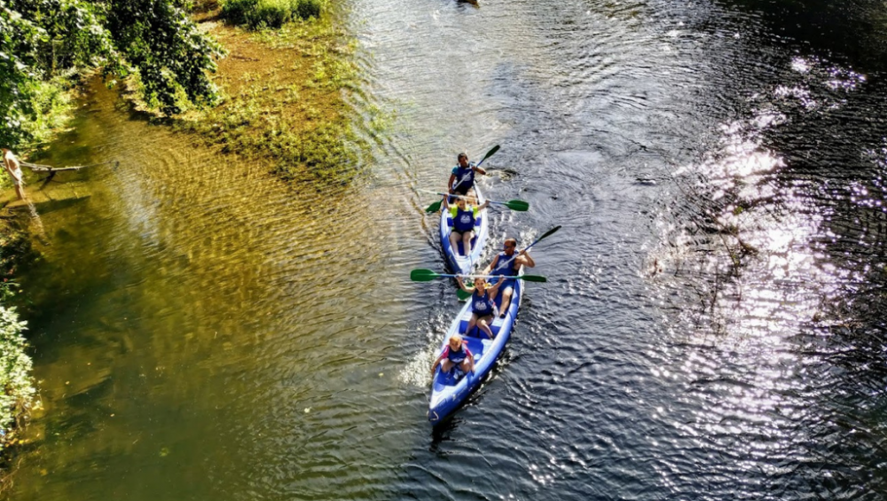 Tramo medio río Eo zonas final de rápidos